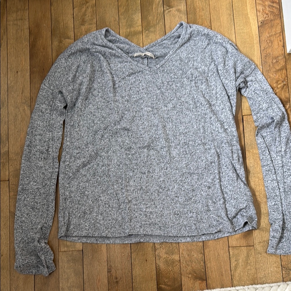 Active USA Gray Relaxed Hoodie T-Shirt